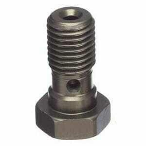 Bullone forato M10x1.25 singolo testa svasata alluminio antracite