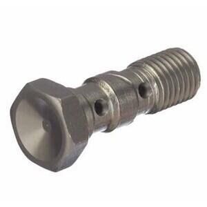 Bullone forato M10x1.25 doppio testa svasata alluminio antracite