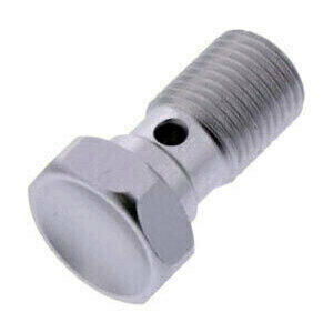 Bullone forato M10x1 singolo testa svasata inox grigio