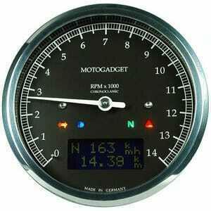 Strumento elettronico multifunzione Motogadget ChronoClassic Tacho 14K Dark ghiera lucida