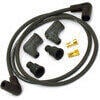 Cavo candela 7mm Dynatek nero schermato 90° kit completo 2 cilindri