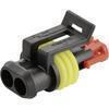 Connettore AMP 2 vie maschio impermeabile