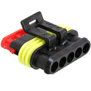 Electrical cable connector housing 5 pins SuperSeal male