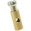 Nottolino cavo gas a morsetto 5.5x10mm ottone