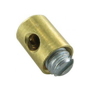 Tetón de bloqueo del cable para atornillar el acelerador 5.5x7.5mm latón