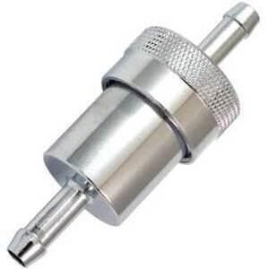 Fuel filter 6mm alloy grey