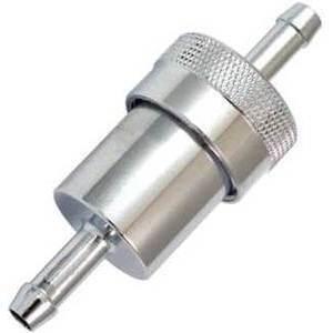 FiFiltro benzina 2 vie 6mm smontabile alluminio grigio