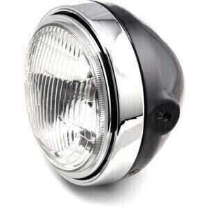 Faro anteriore 5.3/4\'\' LSL Scrambler alogeno nero ghiera cromo