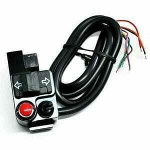 Blocchetto elettrico Cafe Racer sinistro nero