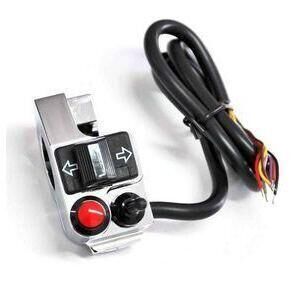 Blocchetto elettrico Cafe Racer sinistro cromo