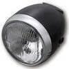 Faro anteriore 5.3/4'' Daytona Vintage alogeno nero ghiera cromo