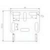 Portatarga regolabile con portafrecce Highsider Akron-RS Type2 - Foto 3