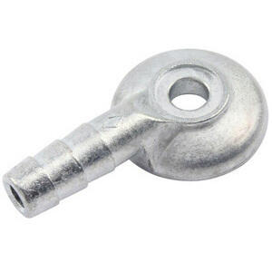 Raccordo tubo benzina carburatore Dell'Orto 8mm dritto alluminio