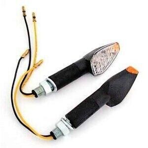 Coppia frecce led Peak lunghe nero opaco
