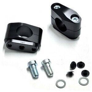 Coppia riser ABM 25mm manubrio 28.5mm nero