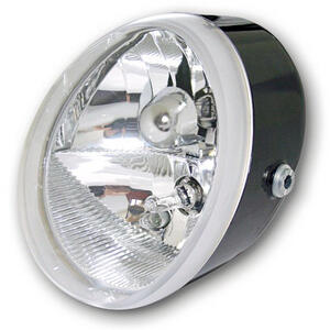 Faro anteriore alogeno Oval nero