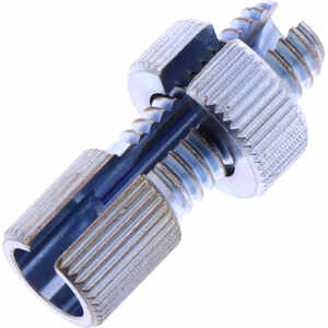 Throttle cable adjusting screw M6x1 Tommaselli brass grey