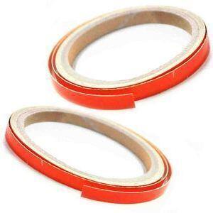 Coppia filetti adesivi arancione 7mm 6mt