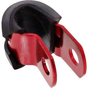 P-clip 6mm alluminio rosso