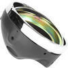 Halogen headlight shell 7'' Lucas black rim chrome