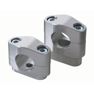Coppia riser ABM 25mm manubrio 28.5mm grigio