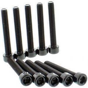 Tornillo cabeza hexagonal M6x1 35mm alu negro set 10pc