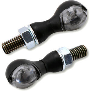 Coppia frecce led PB1 nero opaco fumè
