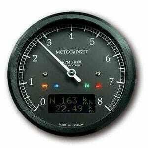 Strumento elettronico multifunzione Motogadget ChronoClassic Tacho 8K Dark
