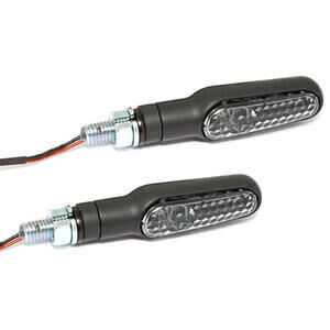 Coppia frecce led Daytona D-Light nero opaco fumè
