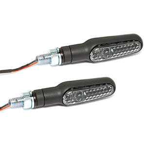 Coppia frecce led Daytona D-Light nero opaco fumè