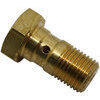 Bullone forato M10x1 singolo testa piatta acciaio oro