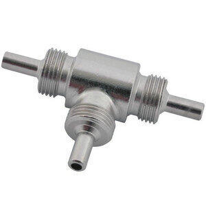 Conexión manguera de freno Allegri 3 vías M10x1 macho inox