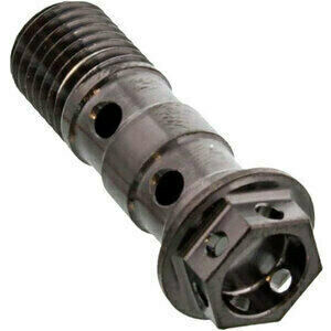 Bullone forato M10x1 doppio testa alleggerita inox nero