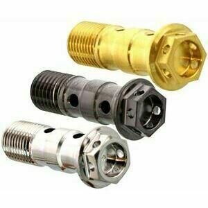 Banjo bolt M10x1 double racing stainless