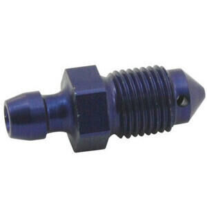 Brake caliper bleeder M6x1 length 22mm alloy blue