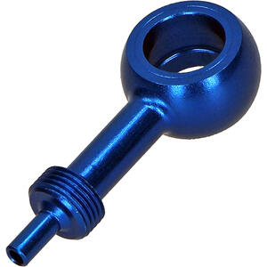 Occhiello dritto lungo M10 alluminio blu