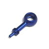 Occhiello tubi freno aeronautici 10mm Allegri dritto lungo alluminio blu - Foto 2
