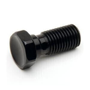 Bullone forato M10x1 singolo testa svasata alluminio nero
