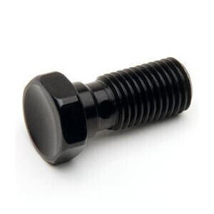 Bullone forato M10x1 singolo testa svasata alluminio nero