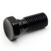 Bullone forato M10x1 singolo testa svasata alluminio nero