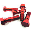 Vis banjo M10x1 double tête plate alu rouge