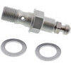 Bullone forato M10x1 singolo alluminio grigio con spurgo grigio