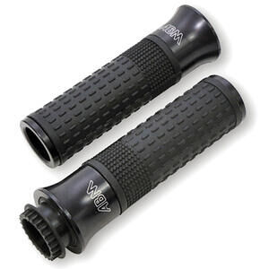 Coppia manopole ABM 22mm forate nero