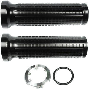 Coppia manopole Motogadget Alu-Grip forate 22mm-1'' nero