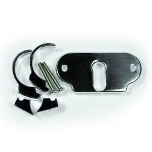 Supporto strumentazione Motogadget Motoscope 1\'\' completo lucido