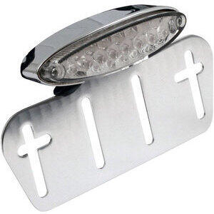 Fanalino posteriore led L.P.L. trasparente con portatarga