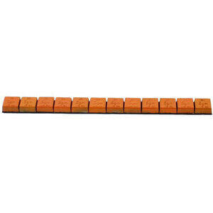 Kit pesi adesivi cerchio 12x5gr arancione
