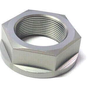 Dado cannotto di sterzo M24x1 alluminio grigio