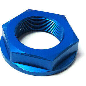 Dado canotto di sterzo M25x1 alluminio blu