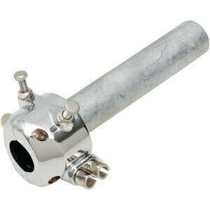 Comando gas 22mm bicavo British cromo